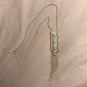 Tribal silver necklace